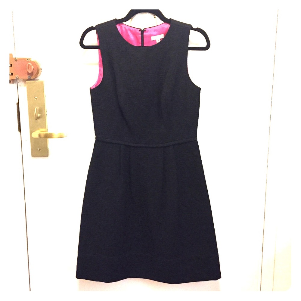 Shoshana black sleeveless wool textured dress 6